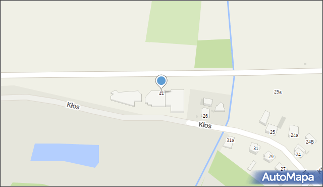 Kłos, Kłos, 41, mapa Kłos