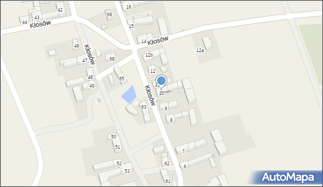 Kłosów, Kłosów, 10, mapa Kłosów