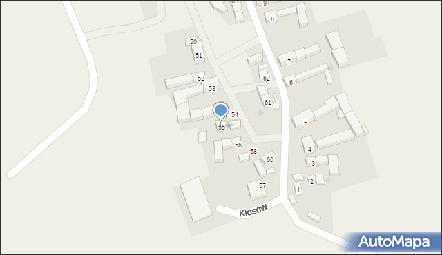 Kłosów, Kłosów, 55, mapa Kłosów
