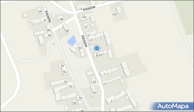 Kłosów, Kłosów, 8, mapa Kłosów