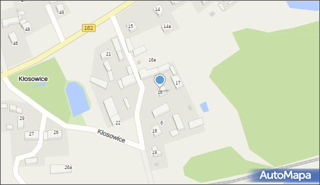 Kłosowice, Kłosowice, 16, mapa Kłosowice