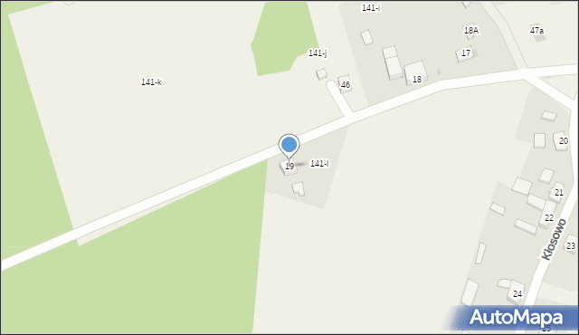 Kłosowo, Kłosowo, 19, mapa Kłosowo