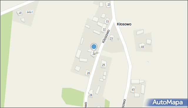 Kłosowo, Kłosowo, 24, mapa Kłosowo