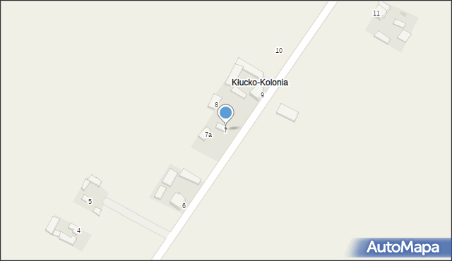 Kłucko-Kolonia, Kłucko-Kolonia, 7, mapa Kłucko-Kolonia