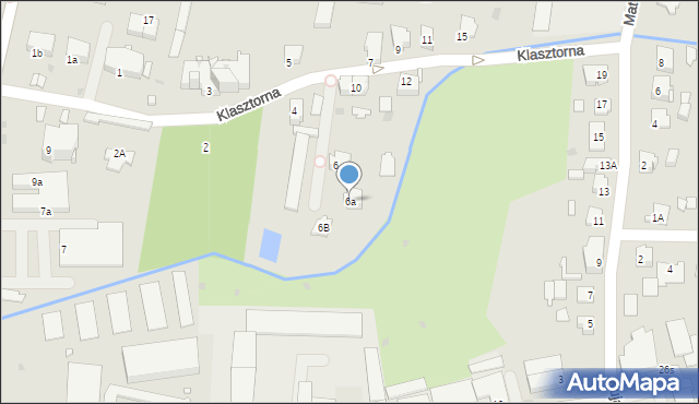 Kluczbork, Klasztorna, 6a, mapa Kluczbork