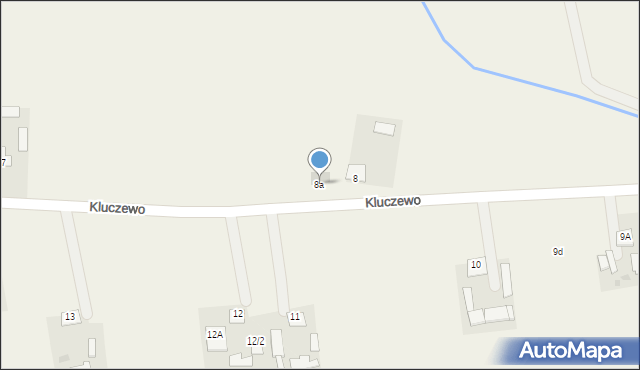 Kluczewo, Kluczewo, 8a, mapa Kluczewo