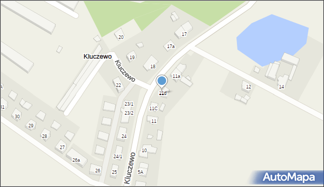 Kluczewo, Kluczewo, 11d, mapa Kluczewo