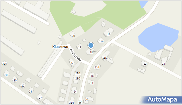 Kluczewo, Kluczewo, 18, mapa Kluczewo