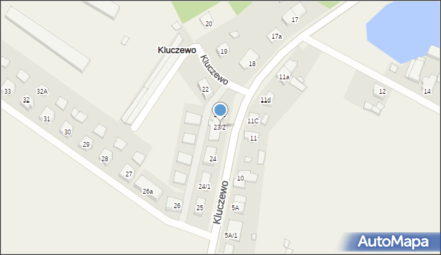 Kluczewo, Kluczewo, 23/2, mapa Kluczewo