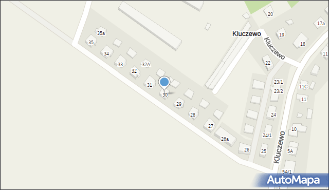 Kluczewo, Kluczewo, 30, mapa Kluczewo