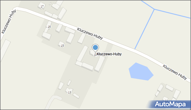 Kluczewo, Kluczewo-Huby, 14, mapa Kluczewo