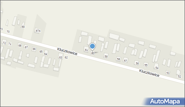 Kluczkowice, Kluczkowice, 60, mapa Kluczkowice