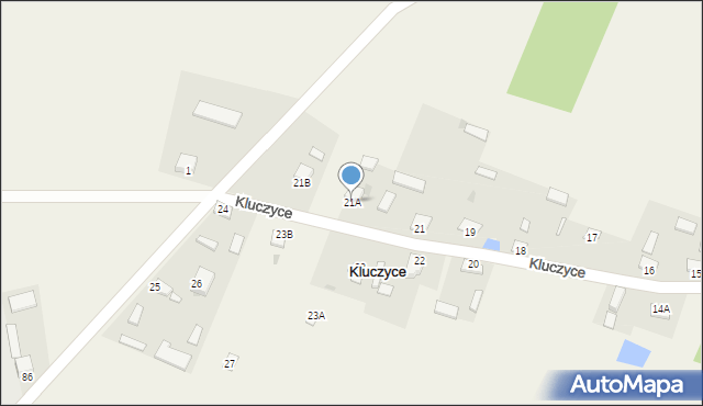 Kluczyce, Kluczyce, 21A, mapa Kluczyce