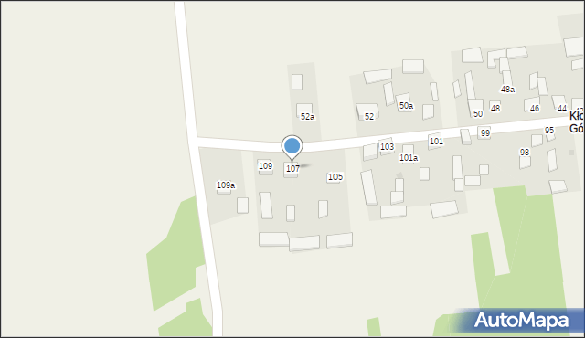 Kłudno, Kłudno, 107, mapa Kłudno