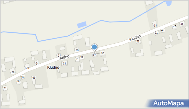 Kłudno, Kłudno, 57, mapa Kłudno