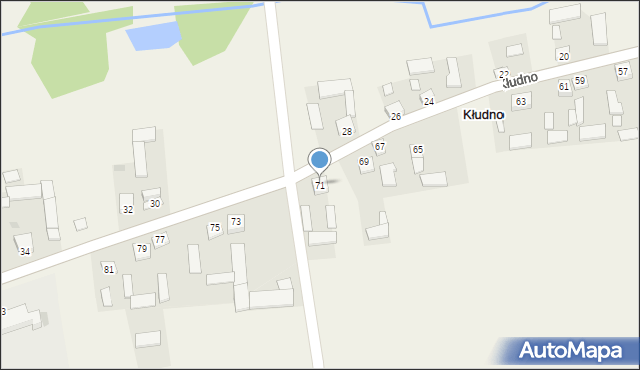 Kłudno, Kłudno, 71, mapa Kłudno