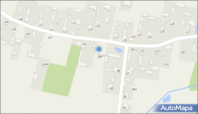 Kłudno, Kłudno, 100, mapa Kłudno