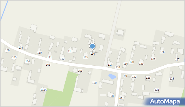 Kłudno, Kłudno, 116, mapa Kłudno