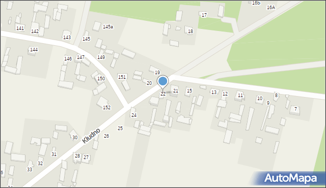 Kłudno, Kłudno, 22, mapa Kłudno