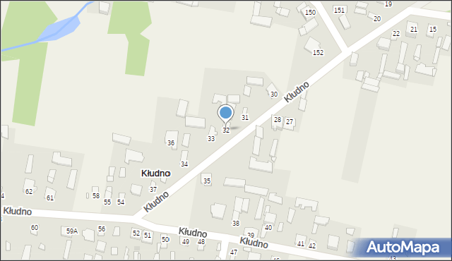 Kłudno, Kłudno, 32, mapa Kłudno