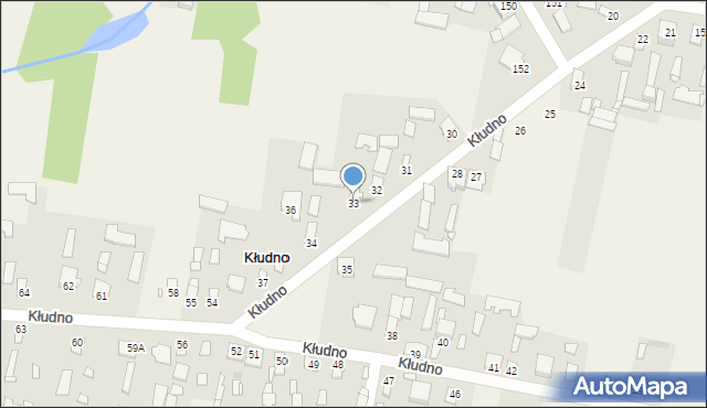 Kłudno, Kłudno, 33, mapa Kłudno