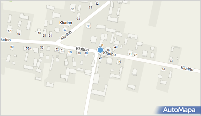 Kłudno, Kłudno, 47, mapa Kłudno
