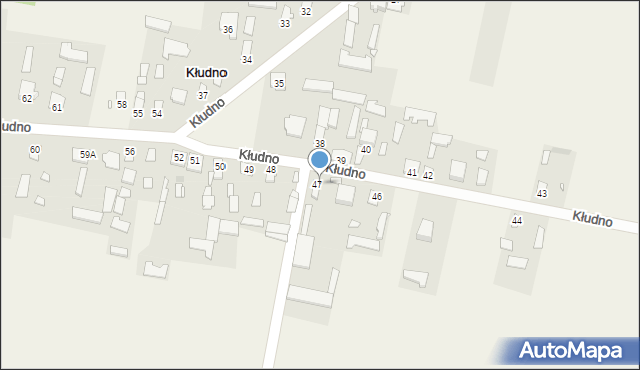 Kłudno, Kłudno, 47a, mapa Kłudno