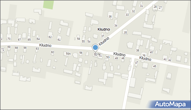 Kłudno, Kłudno, 52, mapa Kłudno
