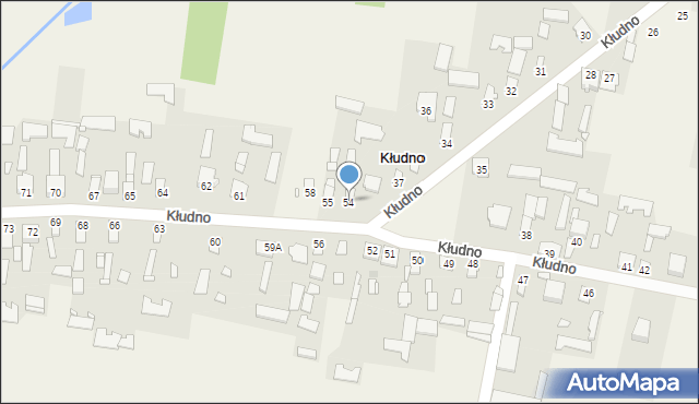 Kłudno, Kłudno, 54, mapa Kłudno