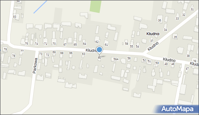 Kłudno, Kłudno, 60, mapa Kłudno