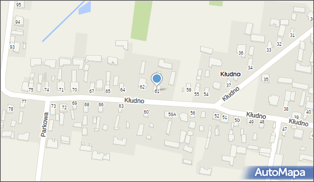 Kłudno, Kłudno, 61, mapa Kłudno