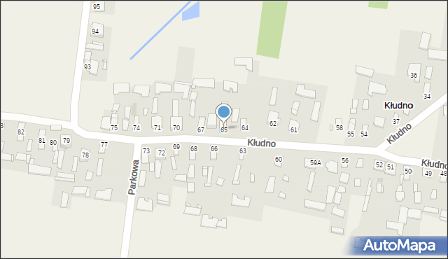 Kłudno, Kłudno, 65, mapa Kłudno