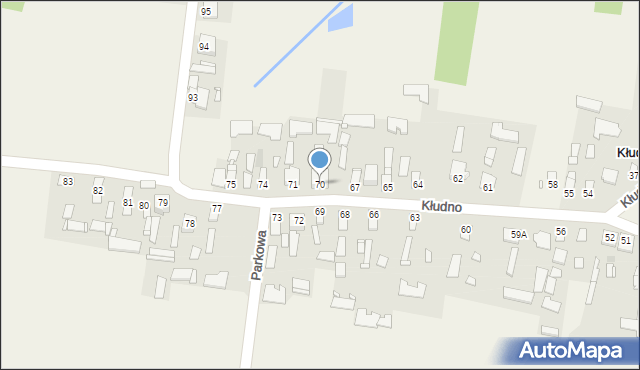 Kłudno, Kłudno, 70, mapa Kłudno