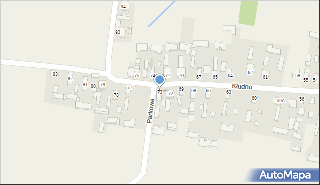 Kłudno, Kłudno, 73, mapa Kłudno