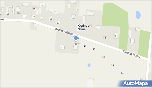 Kłudno Nowe, Kłudno Nowe, 44, mapa Kłudno Nowe
