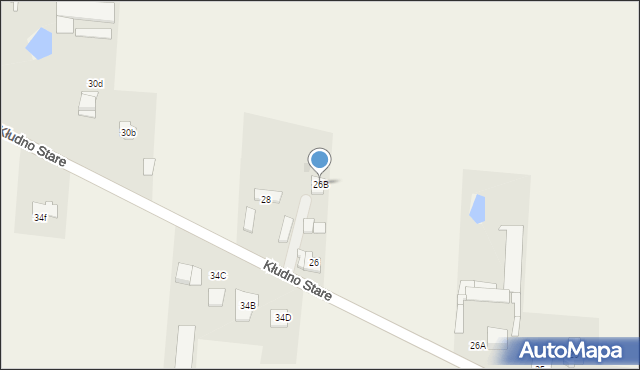 Kłudno Stare, Kłudno Stare, 26B, mapa Kłudno Stare