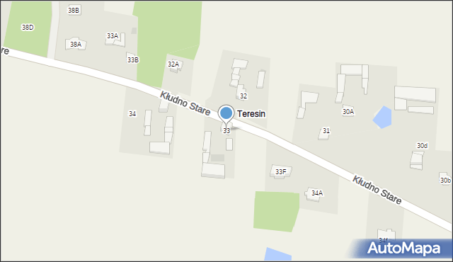 Kłudno Stare, Kłudno Stare, 33, mapa Kłudno Stare