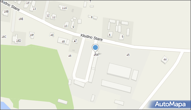 Kłudno Stare, Kłudno Stare, 45A, mapa Kłudno Stare