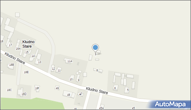 Kłudno Stare, Kłudno Stare, 7, mapa Kłudno Stare