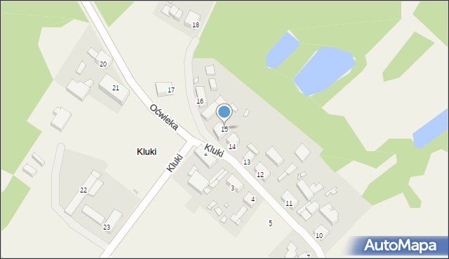 Kluki, Kluki, 15, mapa Kluki