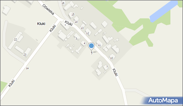Kluki, Kluki, 5, mapa Kluki
