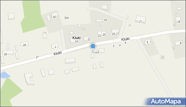 Kluki, Kluki, 1, mapa Kluki