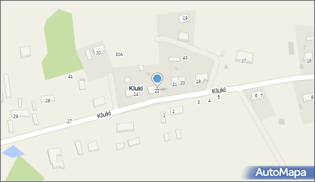 Kluki, Kluki, 22, mapa Kluki