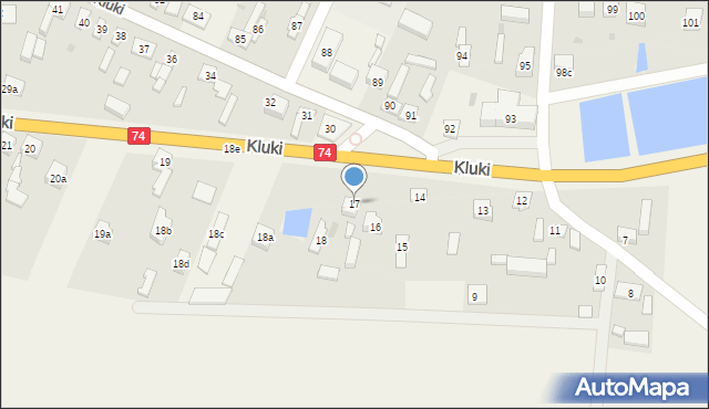 Kluki, Kluki, 17, mapa Kluki