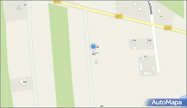 Klukówek, Klukówek, 48C, mapa Klukówek