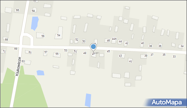 Klukowicze, Klukowicze, 47, mapa Klukowicze