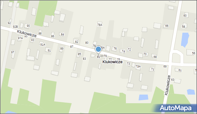 Klukowicze, Klukowicze, 81, mapa Klukowicze