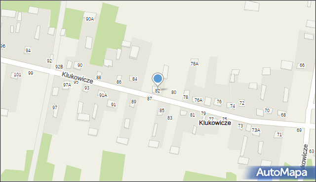 Klukowicze, Klukowicze, 82, mapa Klukowicze