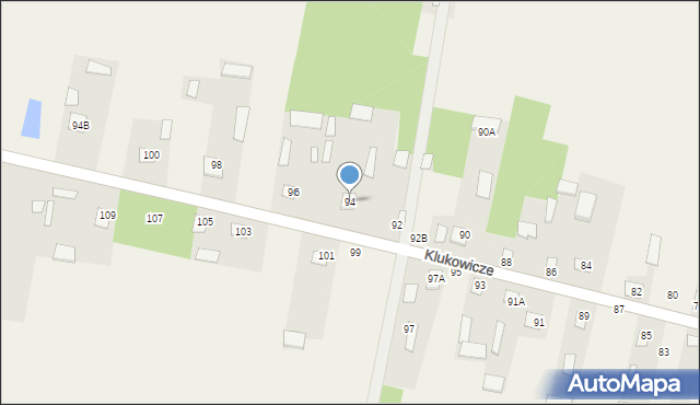 Klukowicze, Klukowicze, 94, mapa Klukowicze