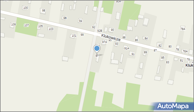 Klukowicze, Klukowicze, 97, mapa Klukowicze
